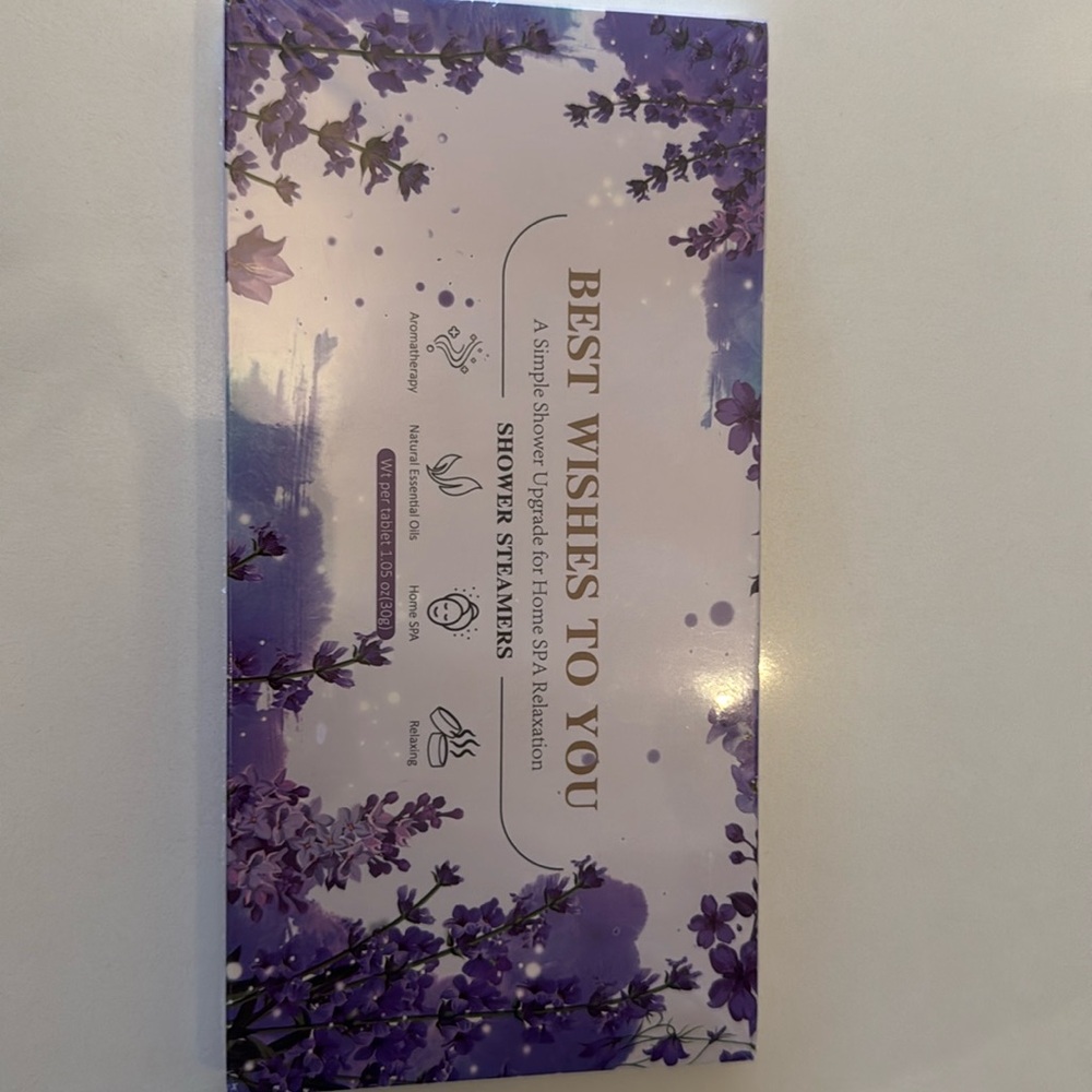 Best wishes to you shower steamers, lavendar